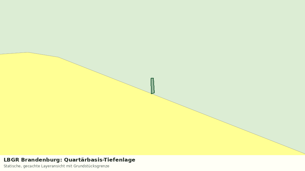 Statische Kartenansicht: LBGR Brandenburg: Quartärbasis-Tiefenlage