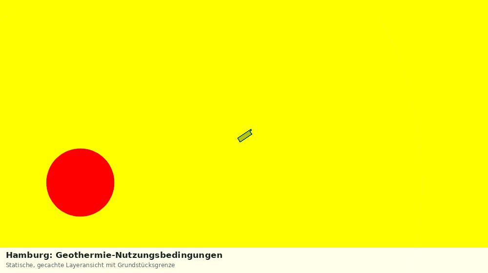 Statische Kartenansicht: Hamburg: Geothermie-Nutzungsbedingungen