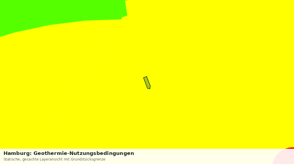 Statische Kartenansicht: Hamburg: Geothermie-Nutzungsbedingungen