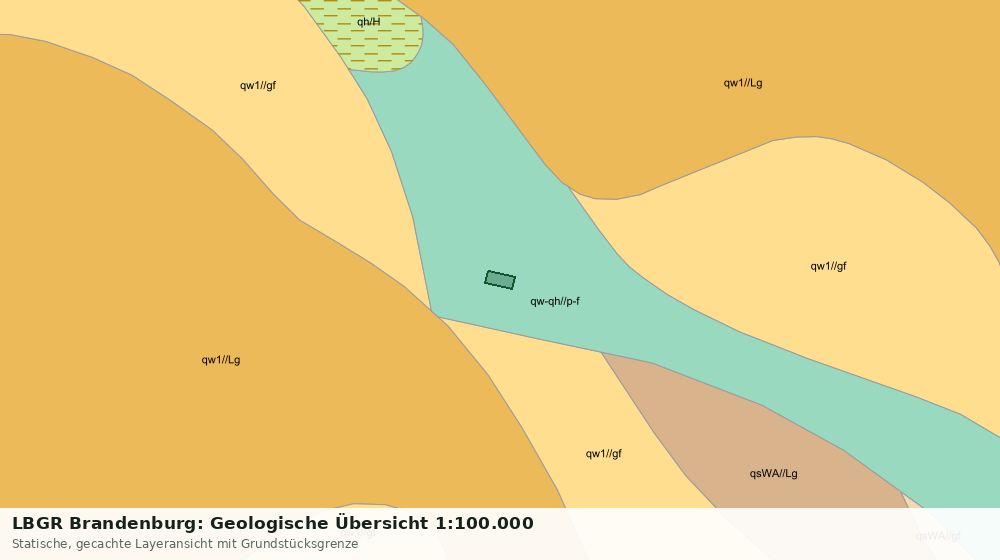 Statische Kartenansicht: LBGR Brandenburg: Geologische Übersicht 1:100.000