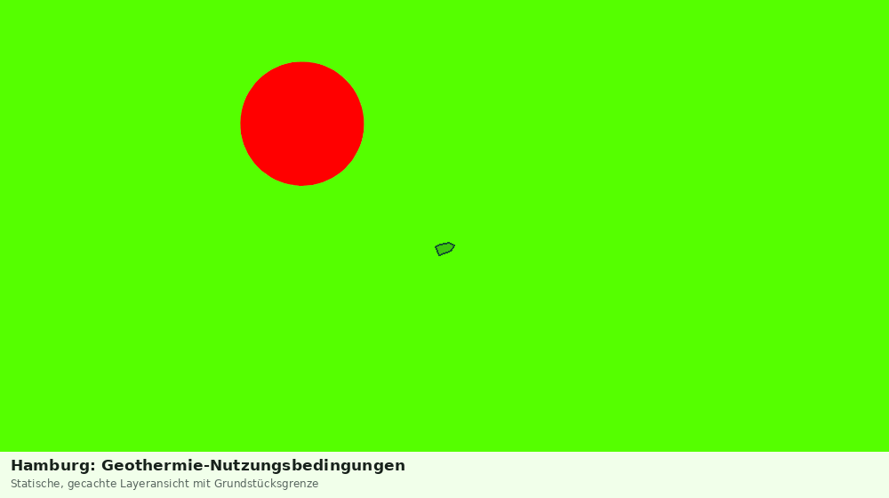 Statische Kartenansicht: Hamburg: Geothermie-Nutzungsbedingungen
