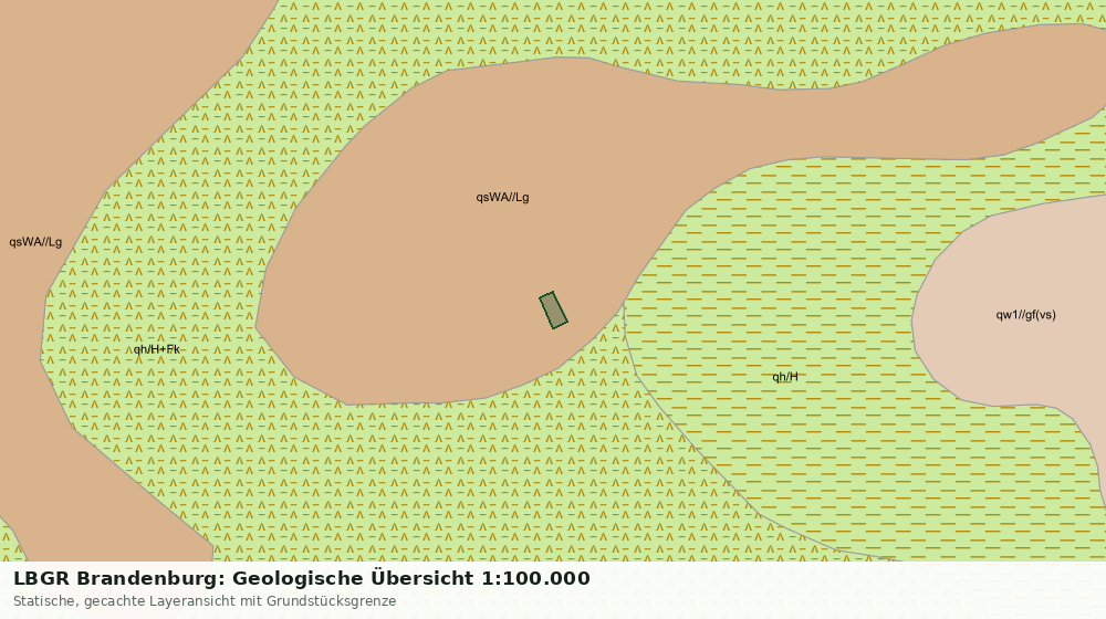 Statische Kartenansicht: LBGR Brandenburg: Geologische Übersicht 1:100.000