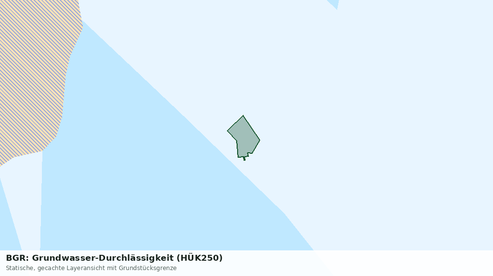 Statische Kartenansicht: BGR: Grundwasser-Durchlässigkeit (HÜK250)