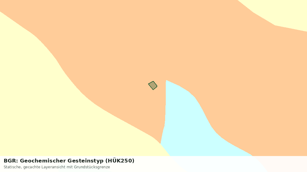 Statische Kartenansicht: BGR: Geochemischer Gesteinstyp (HÜK250)