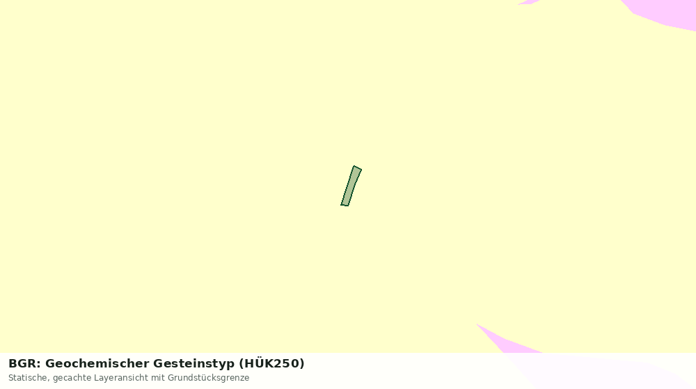 Statische Kartenansicht: BGR: Geochemischer Gesteinstyp (HÜK250)
