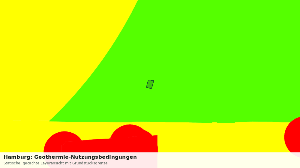 Statische Kartenansicht: Hamburg: Geothermie-Nutzungsbedingungen