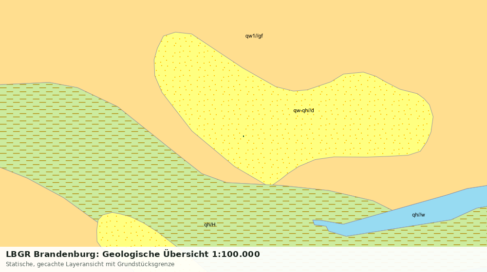 Statische Kartenansicht: LBGR Brandenburg: Geologische Übersicht 1:100.000