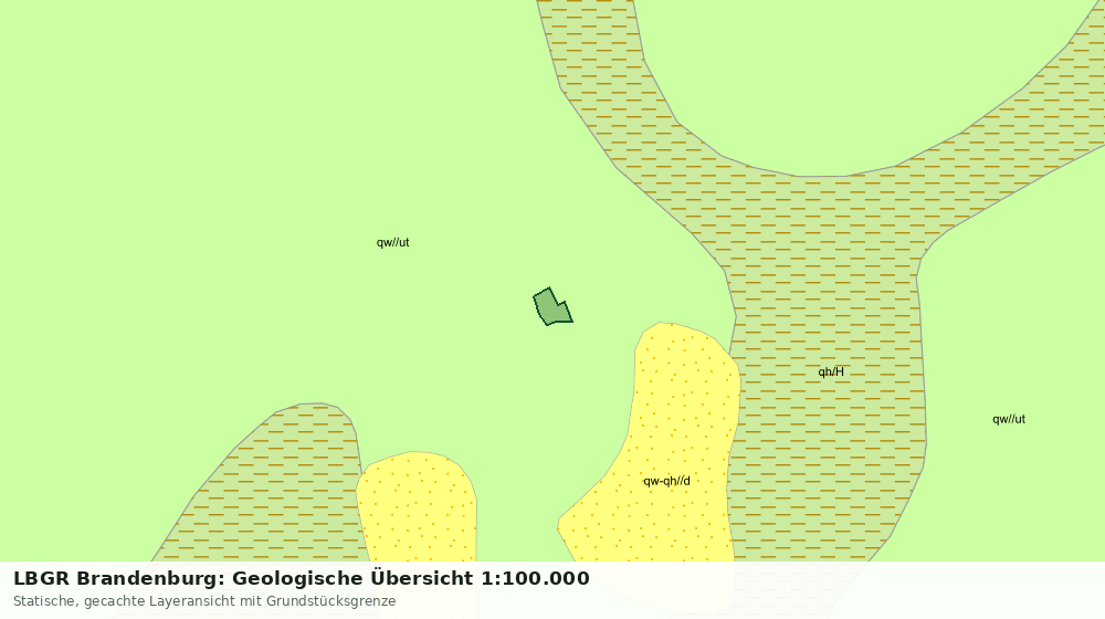 Statische Kartenansicht: LBGR Brandenburg: Geologische Übersicht 1:100.000