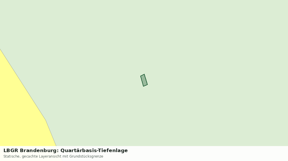 Statische Kartenansicht: LBGR Brandenburg: Quartärbasis-Tiefenlage