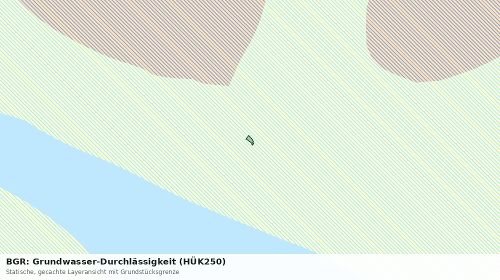 Statische Kartenansicht: BGR: Grundwasser-Durchlässigkeit (HÜK250)