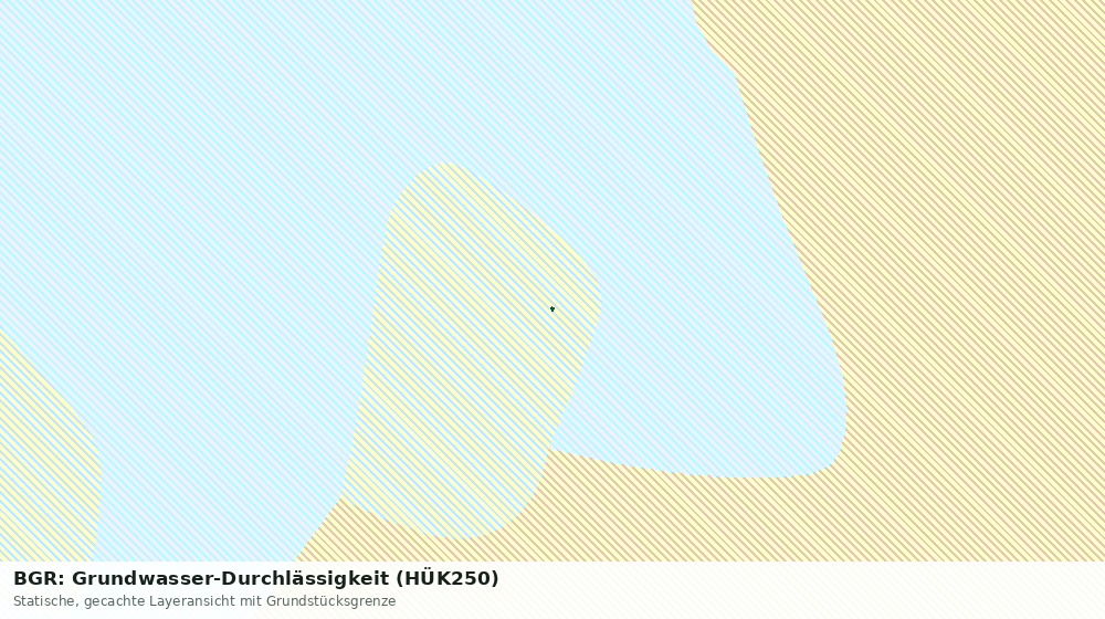 Statische Kartenansicht: BGR: Grundwasser-Durchlässigkeit (HÜK250)
