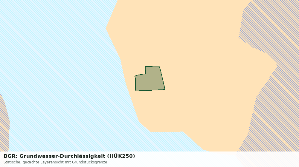 Statische Kartenansicht: BGR: Grundwasser-Durchlässigkeit (HÜK250)