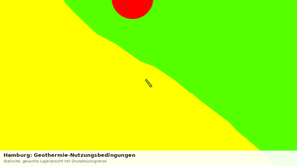 Statische Kartenansicht: Hamburg: Geothermie-Nutzungsbedingungen