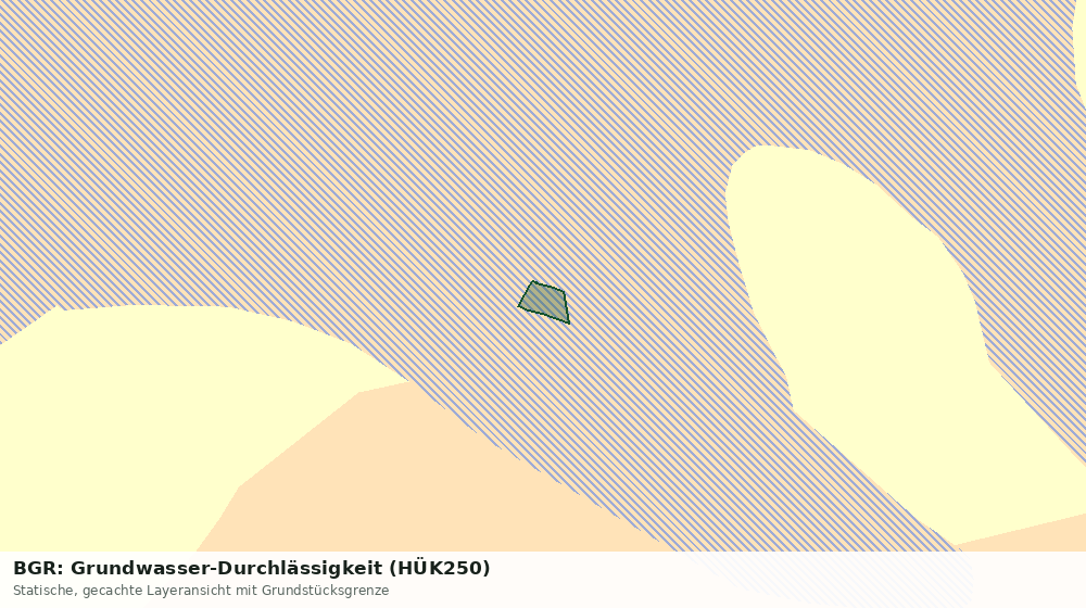 Statische Kartenansicht: BGR: Grundwasser-Durchlässigkeit (HÜK250)