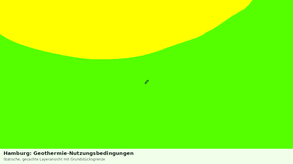 Statische Kartenansicht: Hamburg: Geothermie-Nutzungsbedingungen