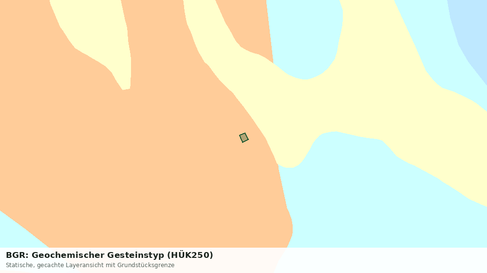 Statische Kartenansicht: BGR: Geochemischer Gesteinstyp (HÜK250)