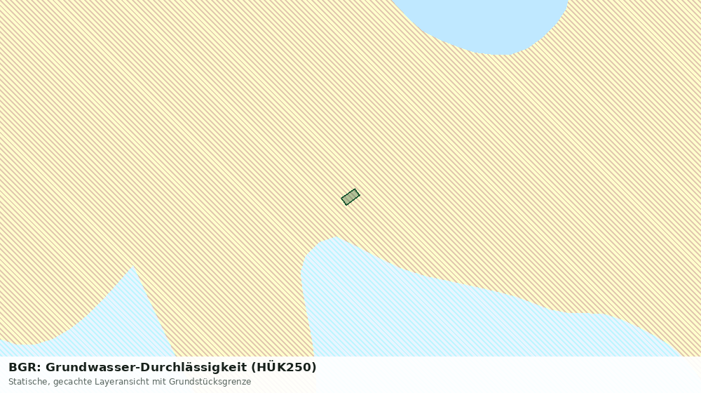 Statische Kartenansicht: BGR: Grundwasser-Durchlässigkeit (HÜK250)