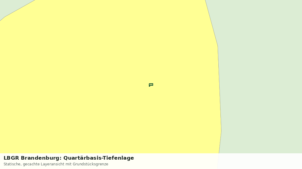 Statische Kartenansicht: LBGR Brandenburg: Quartärbasis-Tiefenlage