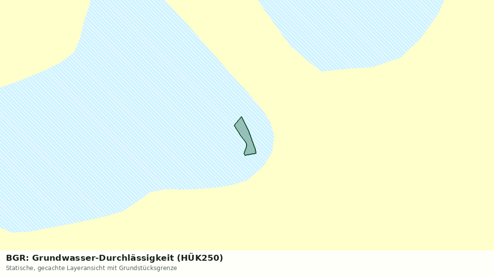 Statische Kartenansicht: BGR: Grundwasser-Durchlässigkeit (HÜK250)