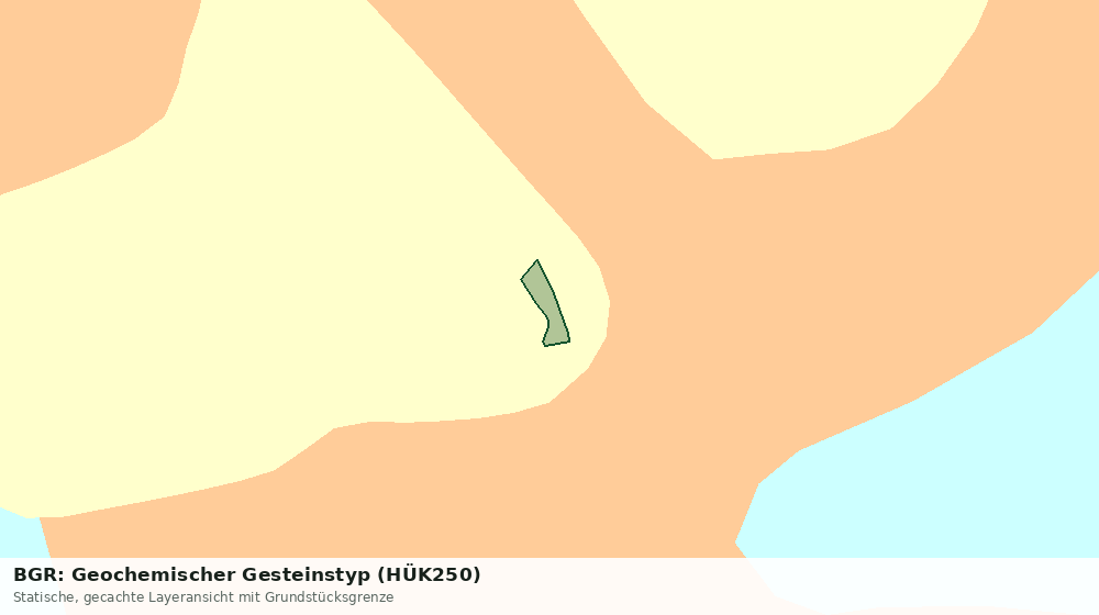 Statische Kartenansicht: BGR: Geochemischer Gesteinstyp (HÜK250)