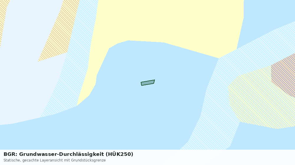 Statische Kartenansicht: BGR: Grundwasser-Durchlässigkeit (HÜK250)