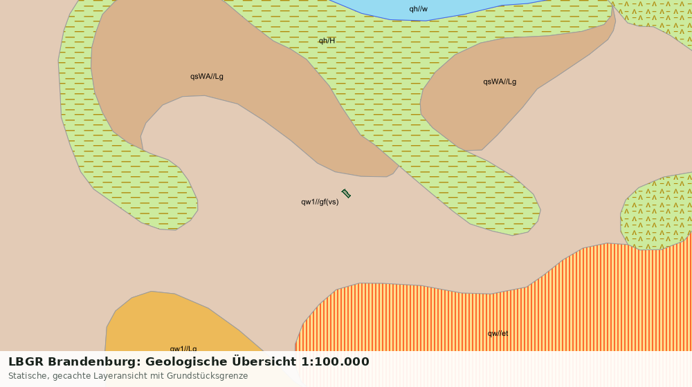 Statische Kartenansicht: LBGR Brandenburg: Geologische Übersicht 1:100.000