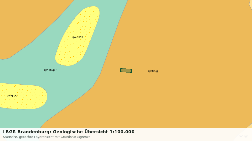 Statische Kartenansicht: LBGR Brandenburg: Geologische Übersicht 1:100.000