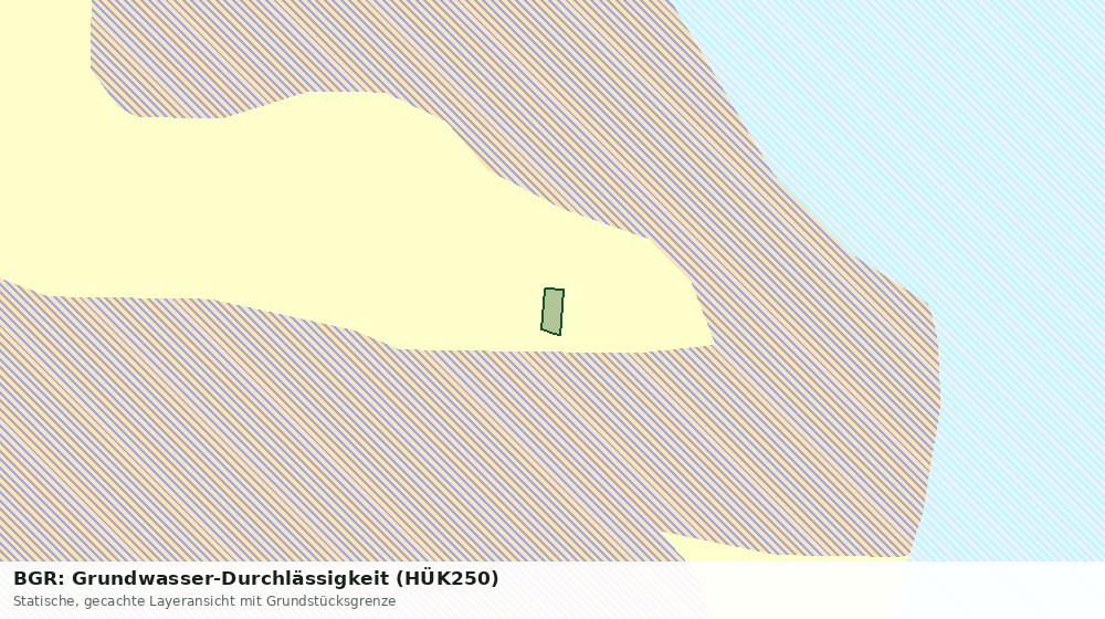 Statische Kartenansicht: BGR: Grundwasser-Durchlässigkeit (HÜK250)