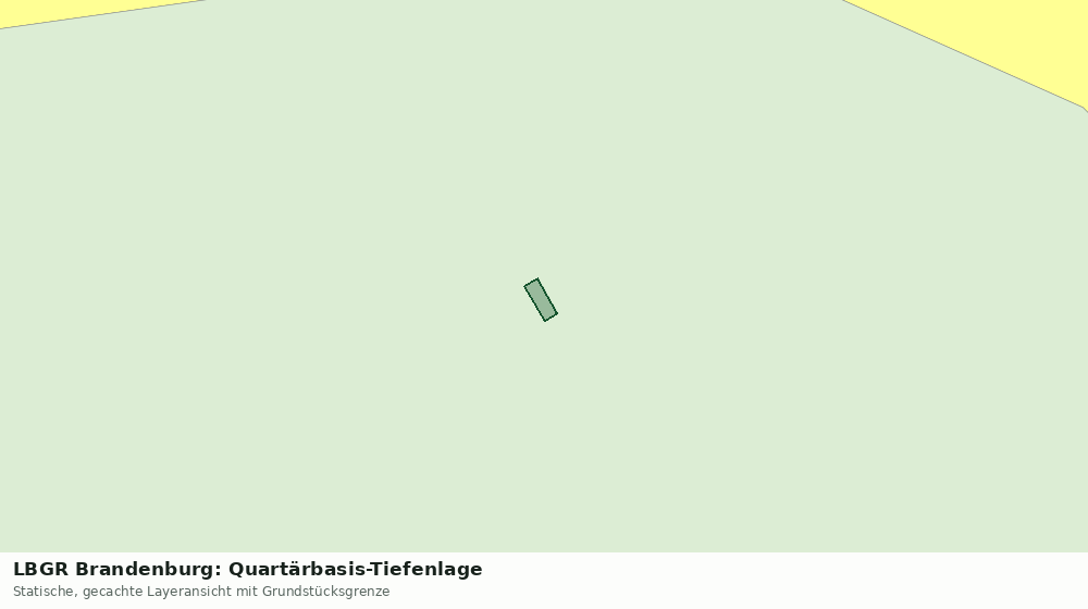 Statische Kartenansicht: LBGR Brandenburg: Quartärbasis-Tiefenlage