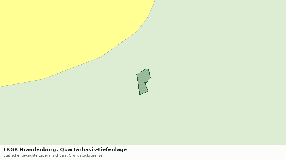 Statische Kartenansicht: LBGR Brandenburg: Quartärbasis-Tiefenlage