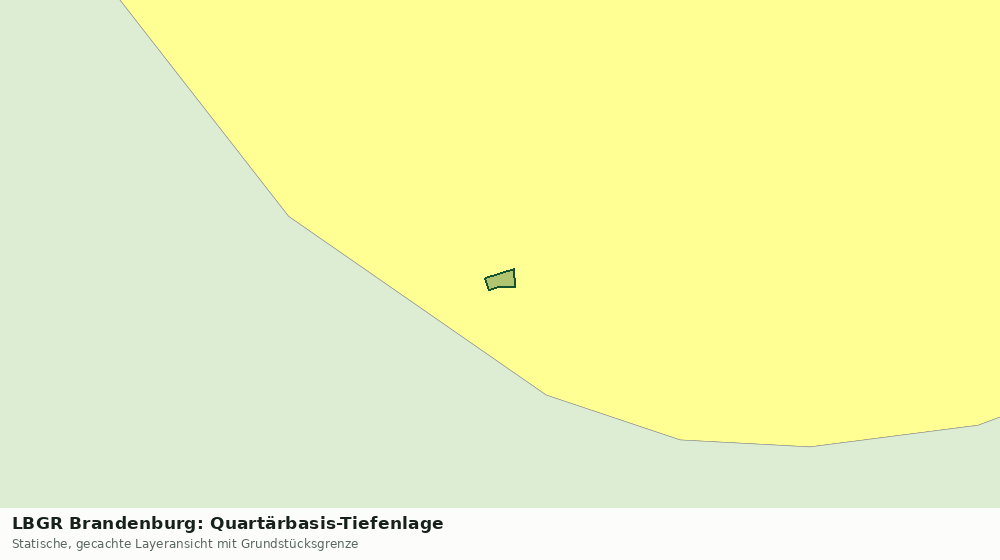 Statische Kartenansicht: LBGR Brandenburg: Quartärbasis-Tiefenlage
