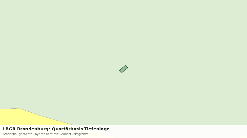 Statische Kartenansicht: LBGR Brandenburg: Quartärbasis-Tiefenlage