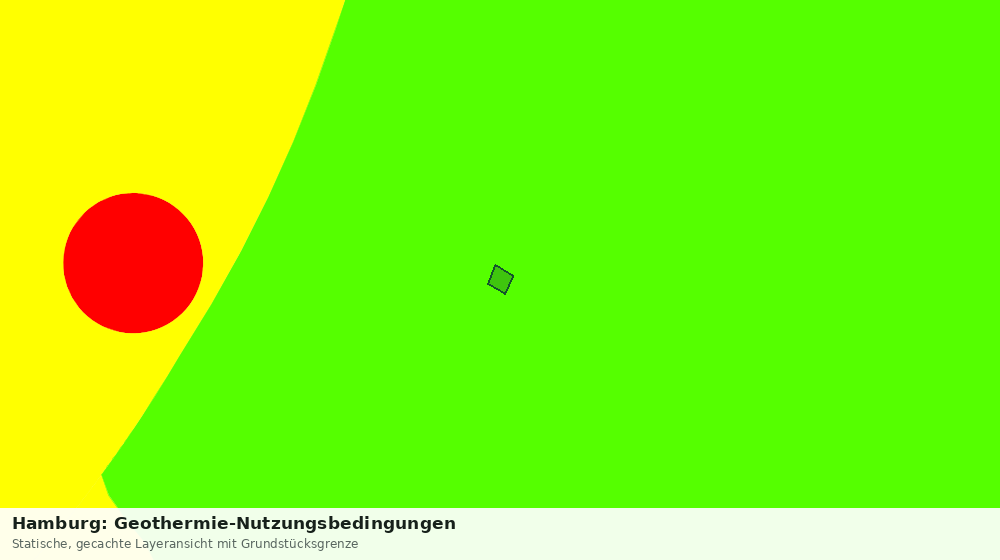 Statische Kartenansicht: Hamburg: Geothermie-Nutzungsbedingungen