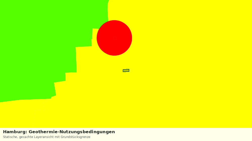 Statische Kartenansicht: Hamburg: Geothermie-Nutzungsbedingungen