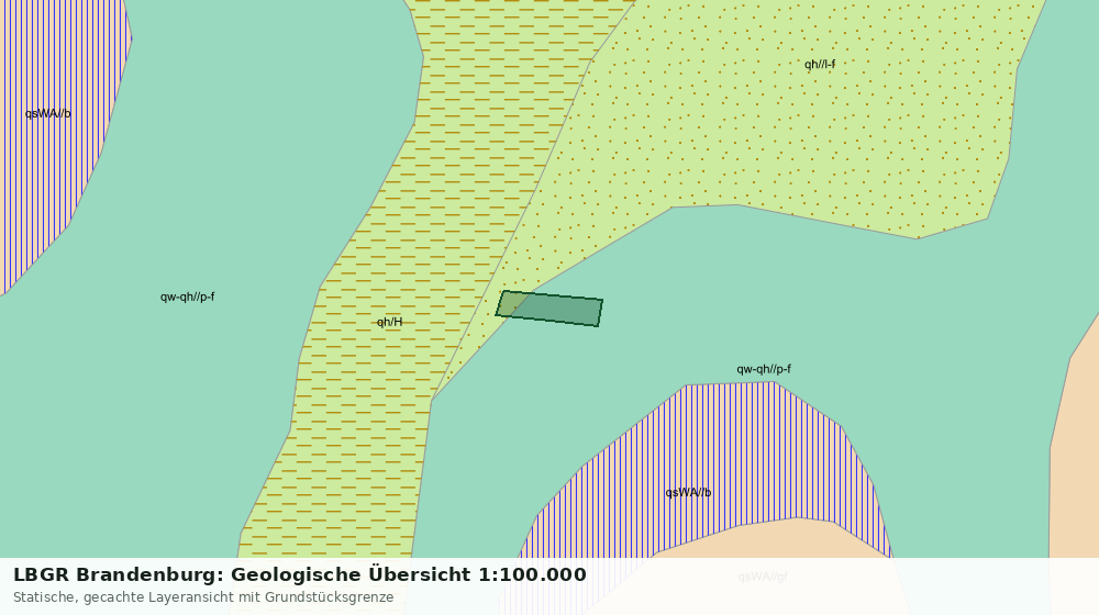 Statische Kartenansicht: LBGR Brandenburg: Geologische Übersicht 1:100.000
