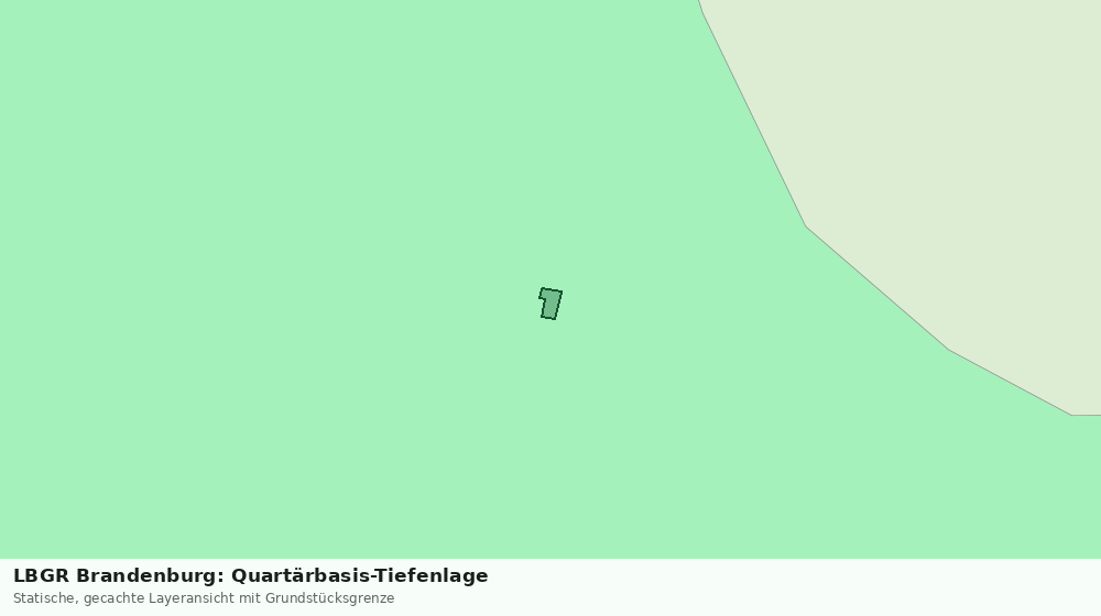 Statische Kartenansicht: LBGR Brandenburg: Quartärbasis-Tiefenlage