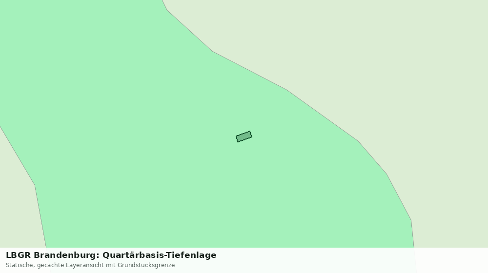 Statische Kartenansicht: LBGR Brandenburg: Quartärbasis-Tiefenlage