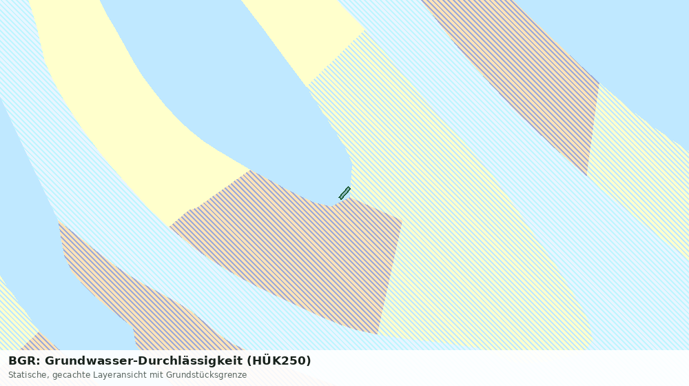 Statische Kartenansicht: BGR: Grundwasser-Durchlässigkeit (HÜK250)