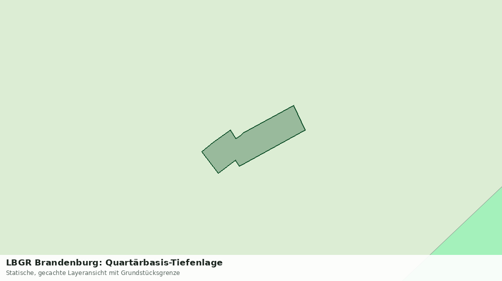 Statische Kartenansicht: LBGR Brandenburg: Quartärbasis-Tiefenlage