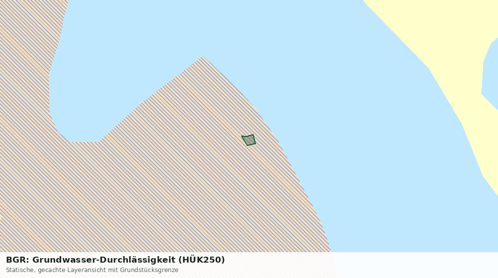 Statische Kartenansicht: BGR: Grundwasser-Durchlässigkeit (HÜK250)