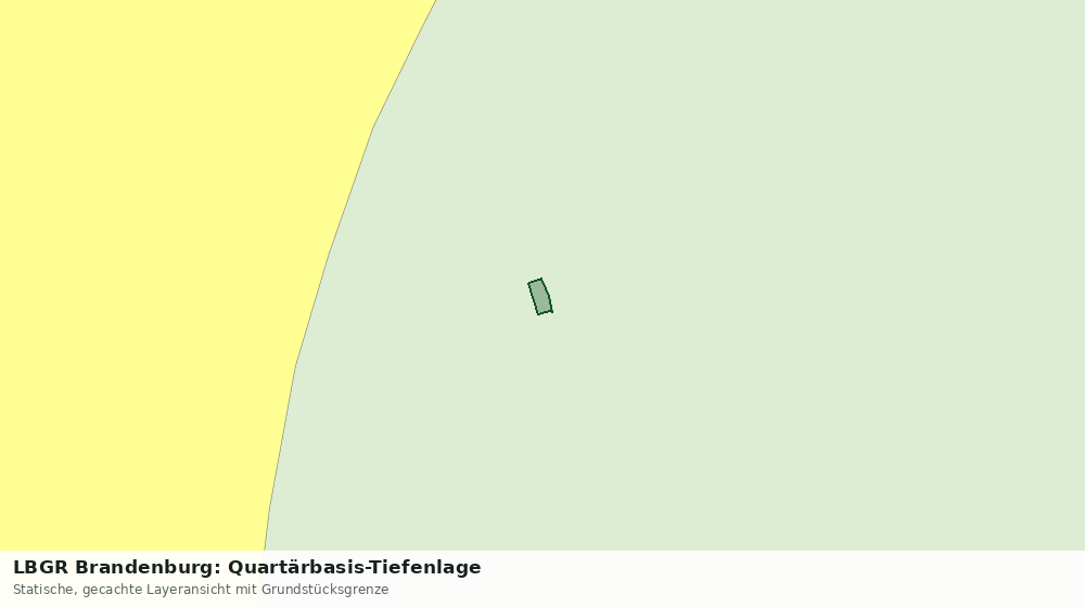 Statische Kartenansicht: LBGR Brandenburg: Quartärbasis-Tiefenlage