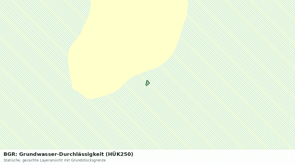 Statische Kartenansicht: BGR: Grundwasser-Durchlässigkeit (HÜK250)