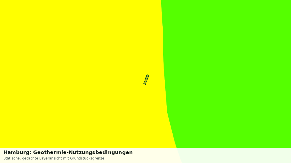 Statische Kartenansicht: Hamburg: Geothermie-Nutzungsbedingungen