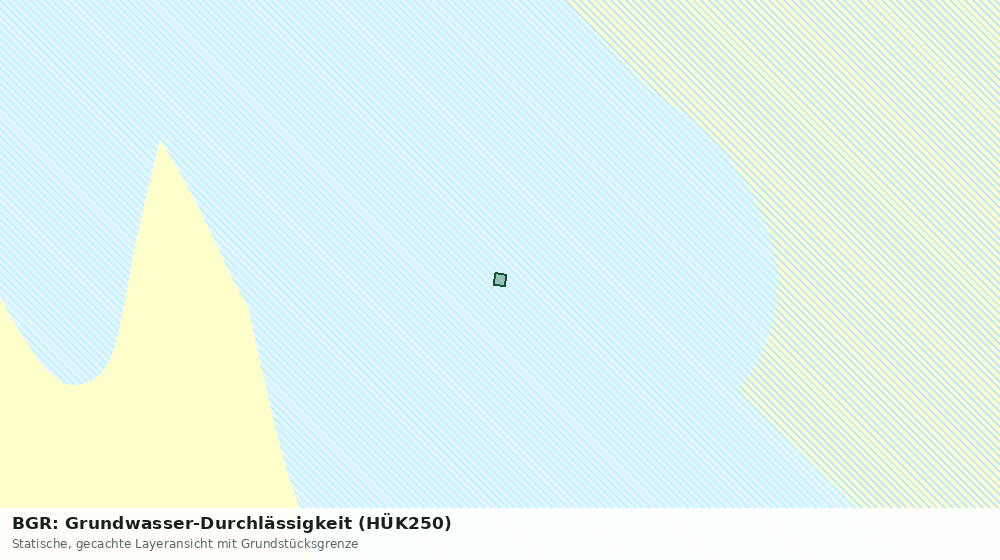 Statische Kartenansicht: BGR: Grundwasser-Durchlässigkeit (HÜK250)