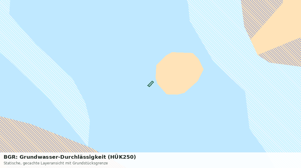 Statische Kartenansicht: BGR: Grundwasser-Durchlässigkeit (HÜK250)