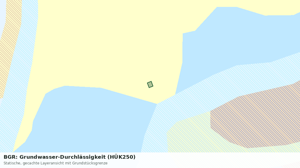 Statische Kartenansicht: BGR: Grundwasser-Durchlässigkeit (HÜK250)