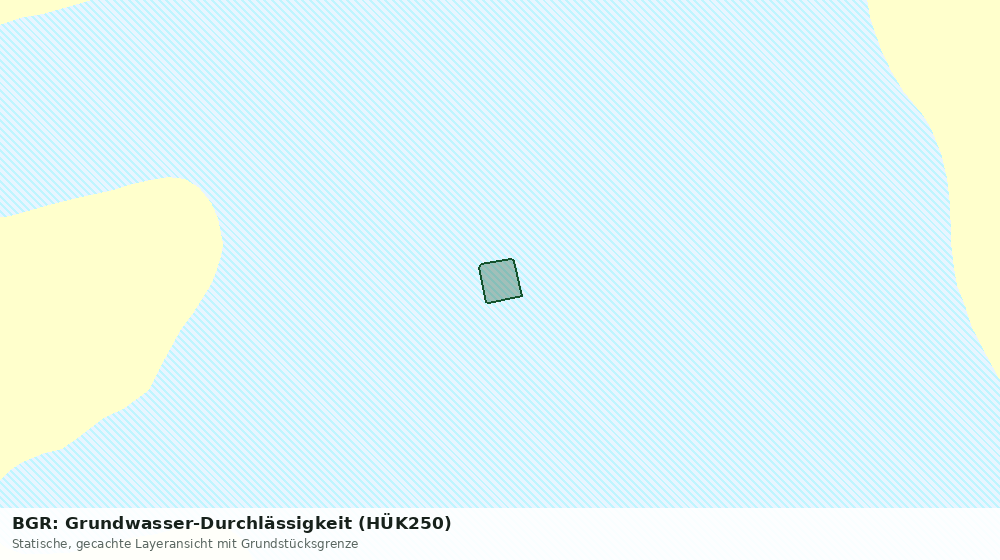 Statische Kartenansicht: BGR: Grundwasser-Durchlässigkeit (HÜK250)