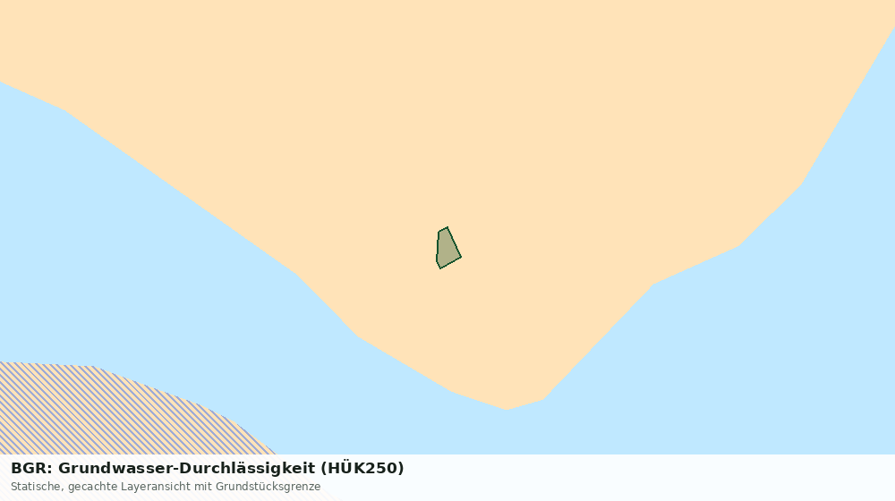 Statische Kartenansicht: BGR: Grundwasser-Durchlässigkeit (HÜK250)