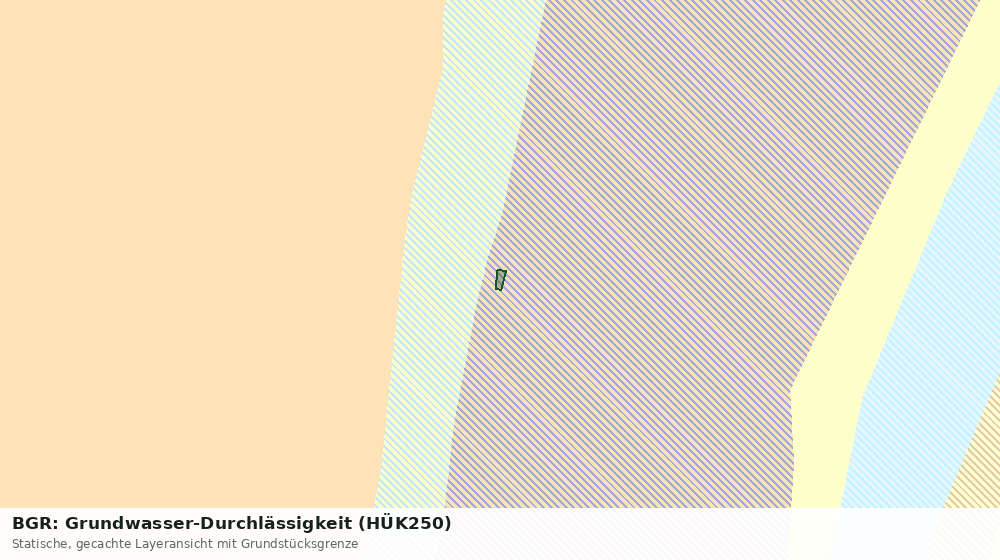 Statische Kartenansicht: BGR: Grundwasser-Durchlässigkeit (HÜK250)