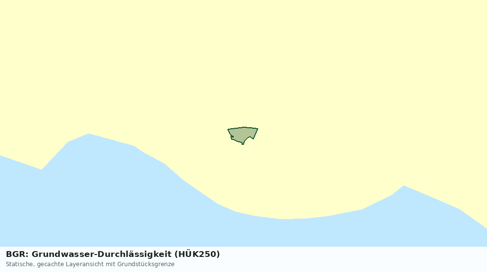 Statische Kartenansicht: BGR: Grundwasser-Durchlässigkeit (HÜK250)